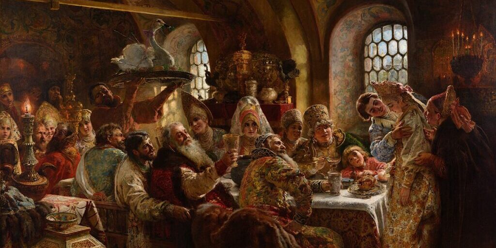 A_Boyar_Wedding_Feast_(Konstantin_Makovsky,_1883)_Google_Cultural_Institute