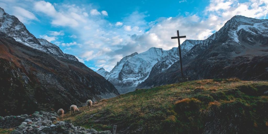 Cross and Mountains