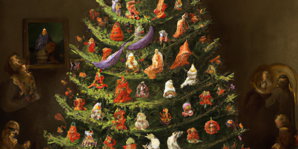 DALL·E 2022-12-19 22.05.29 - A renaissance painting of a Christmas tree
