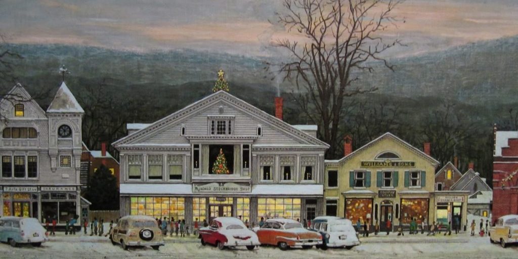Main Street, Stockbridge by Norman Rockwell