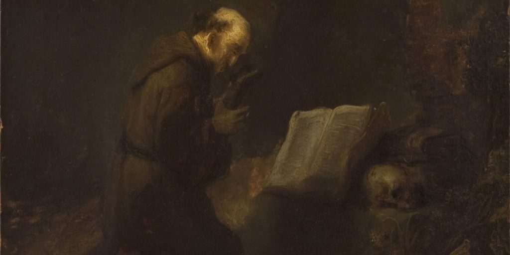 Rembrandt_-_Francis_of_Assisi_praying_Cat481